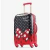 Disney Minnie Mouse Red Bow Carry On Spinner Hardside Luggage -Bowie Shop 12550911 hi