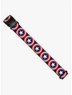Marvel Captain America Shield Repeat Navy Luggage Strap