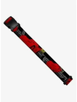 Disney Pixar Lightning Mcqueen Poses 95 Tread Black Gray Yellow Red Luggage Strap