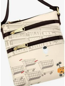 Crossbody Bags Loungefly Disney Pixar WALL-E And EVE Carts Crossbody - BoxLunch Exclusive -Bowie Shop 15466207 av2