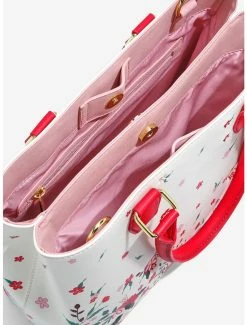 Handbags Loungefly Disney Winnie The Pooh Red & Pink Flowers Floral Handbag - BoxLunch Exclusive -Bowie Shop 15471849 av4