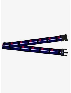 Leather Flag Luggage Strap