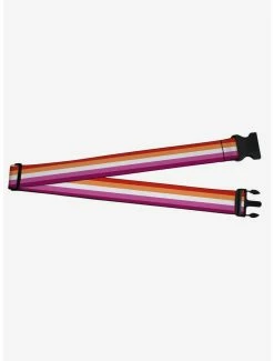 Lesbian Flag Luggage Strap