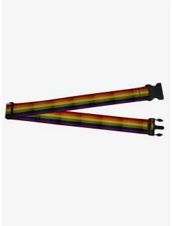 Weathered Rainbow Pride Flag Luggage Strap