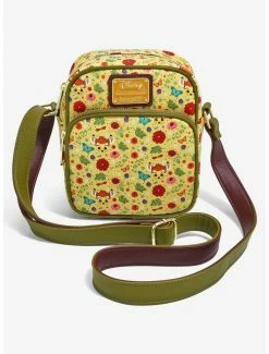 Crossbody Bags Loungefly Disney Bambi Floral Portrait Allover Print Crossbody Bag