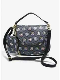 Crossbody Bags Loungefly Disney Villains Chibi Portraits Crossbody Bag & Coin Purse Set - BoxLunch Exclusive