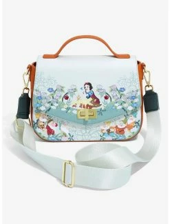 Crossbody Bags Loungefly Disney Snow White And The Seven Dwarfs Animal Friends & Characters Floral Handbag - BoxLunch Exclusive