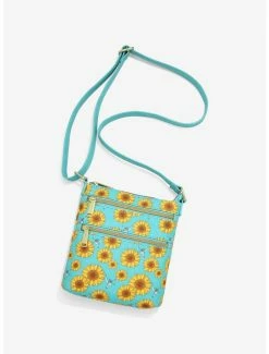 Crossbody Bags Loungefly Disney Pocahontas Flit & Sunflowers Crossbody Bag - BoxLunch Exclusive