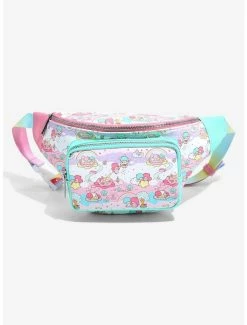 Fanny Packs Loungefly Sanrio Little Twin Stars Rainbow Allover Print Fanny Pack - BoxLunch Exclusive