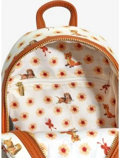 Backpacks Loungefly Disney The Fox And The Hound Floral Allover Print Mini Backpack - BoxLunch Exclusive -Bowie Shop 16533682 av3