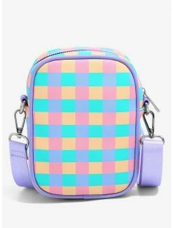 Crossbody Bags Nintendo Kirby Checkered Floral Pin Collector Crossbody Bag - BoxLunch Exclusive -Bowie Shop 16562714 av2