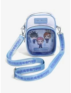 Crossbody Bags Jujutsu Kaisen Chibi First Year Jujutsu Sorcerers Pin Collector Crossbody Bag - BoxLunch Exclusive