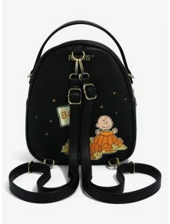 Mini Backpacks Peanuts Snoopy & Woodstock The Great Pumpkin Convertible Light-Up Mini Backpack - BoxLunch Exclusive -Bowie Shop 17669782 av3