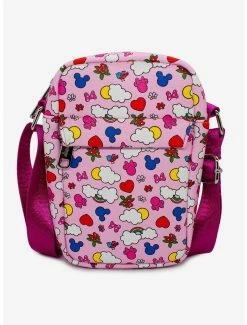 Crossbody Bags Disney Mickey Mouse And Minnie Icons Crossbody Bag