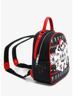 Mini Backpacks Our Universe Disney The Nightmare Before Christmas Jack Skellington Christmas Sweater Mini Backpack - BoxLunch Exclusive -Bowie Shop 18810636 av2