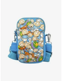 Handbags Rugrats Tommy Pickles And Spike Poses Stacked Phone Bag Holder Wallet