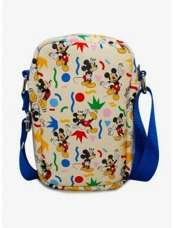 Crossbody Bags Disney Mickey Mouse Action Poses Confetti Collage Cross Body Bag -Bowie Shop 19621584 av2