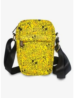 Crossbody Bags Disney Mickey Mouse Icon Doodles Collage Cross Body Bag