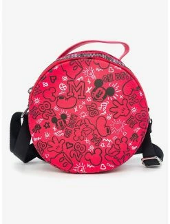 Crossbody Bags Disney Mickey Mouse Icon Doodles Collage Cross Body Bag
