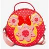 Crossbody Bags Disney Minnie Mouse Bow And Ears Donut Dessert With Polka Dot Cross Body Bag -Bowie Shop 19621608 hi