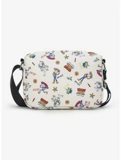 Crossbody Bags Disney Pixar Toy Story Character Doodles Collage Cross Body Bag