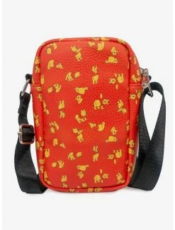 Crossbody Bags Disney Winnie The Pooh Stretch Poses Scattered Cross Body Bag -Bowie Shop 19621646 av2