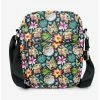 Crossbody Bags Star Wars The Mandalorian Baby Yoda Poses Floral Collage Cross Body Bag -Bowie Shop 19621656 hi