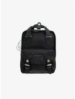 Backpacks Doughnut Macaroon Mini Gamescape Series Black Mini Backpack