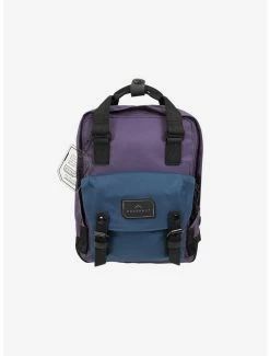 Backpacks Doughnut Macaroon Mini Gamescape Series Purple Pansy X Dark Teal Mini Backpack