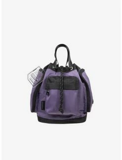 Handbags Doughnut Pyramid Tiny Gamescape Series Purple Pansy Convertible Bag