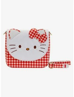 Crossbody Bags Loungefly Sanrio Hello Kitty Gingham Crossbody Bag
