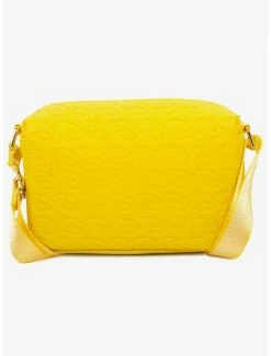 Crossbody Bags Disney Signature D Debossed Yellow Vegan Leather Crossbody Bag -Bowie Shop 20212438 av2