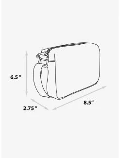 Crossbody Bags Disney Signature D Debossed Yellow Vegan Leather Crossbody Bag -Bowie Shop 20212438 av3