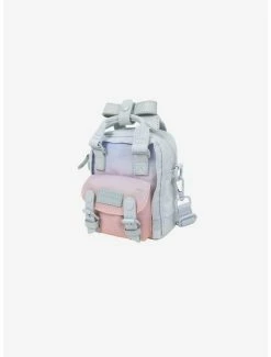 Crossbody Bags Doughnut Macaroon Tiny Sky X Ribbon Stadium Blue Lotus Mini Crossbody Bag -Bowie Shop 20483807 av2