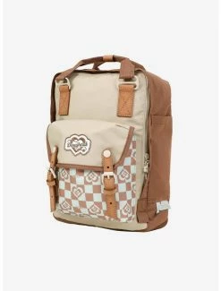 Backpacks Doughnut Macaroon Kaleido Mushroom Checkered Backpack -Bowie Shop 20502752 av2