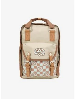 Backpacks Doughnut Macaroon Kaleido Mushroom Checkered Backpack