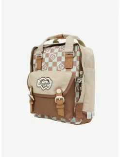 Backpacks Doughnut Macaroon Mini Kaleido Mushroom Checkered Mini Backpack -Bowie Shop 20502766 av2