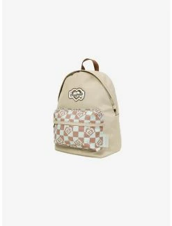 Luggage Doughnut Plus One Mini Kaleido Mushroom Checkered Mini Backpack -Bowie Shop 20502776 av2